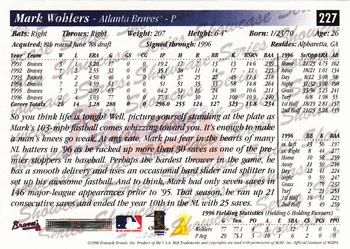1997 Score - Showcase Series #227 Mark Wohlers Back