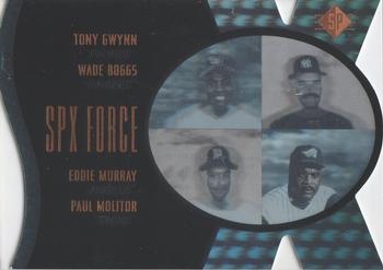 1997 SP - SPx Force #9 Tony Gwynn / Wade Boggs / Eddie Murray / Paul Molitor Front