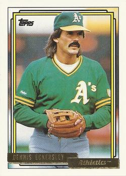 1992 Topps - Gold #738 Dennis Eckersley Front