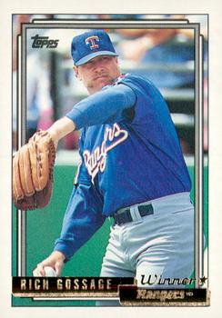 1992 Topps - Gold Winners #215 Rich Gossage Front