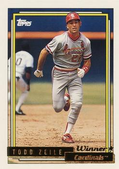 1992 Topps - Gold Winners #275 Todd Zeile Front