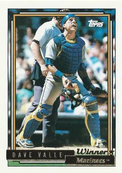 1992 Topps - Gold Winners #294 Dave Valle Front