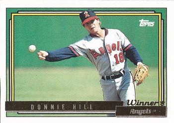 1992 Topps - Gold Winners #731 Donnie Hill Front
