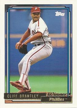 1992 Topps - Gold Winners #544 Cliff Brantley Front