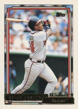 1992 Topps - Gold Winners #611 Brian Hunter Front