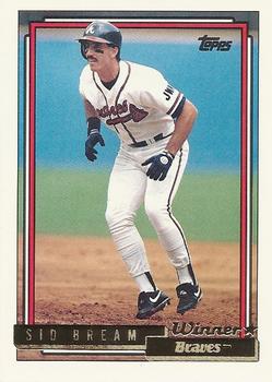 1992 Topps - Gold Winners #770 Sid Bream Front