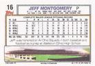 1992 Topps Micro #16 Jeff Montgomery Back