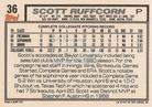 1992 Topps Micro #36 Scott Ruffcorn Back