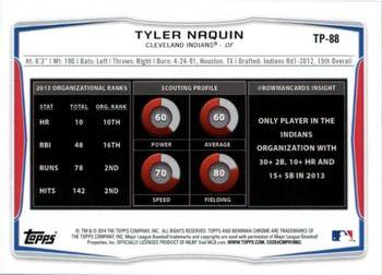 2014 Bowman Draft - Top Prospects #TP-88 Tyler Naquin Back
