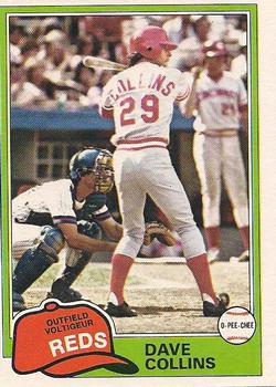 1981 O-Pee-Chee - Gray Back #175 Dave Collins Front