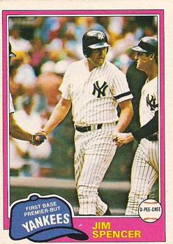 1981 O-Pee-Chee - Gray Back #209 Jim Spencer Front