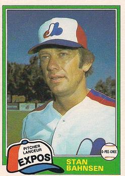 1981 O-Pee-Chee - Gray Back #267 Stan Bahnsen Front