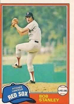 1981 O-Pee-Chee - Gray Back #296 Bob Stanley Front