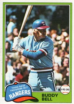 1981 O-Pee-Chee - Gray Back #66 Buddy Bell Front
