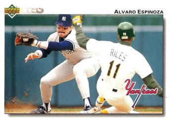 1992 Upper Deck - Gold Hologram #119 Alvaro Espinoza Front