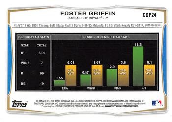 2014 Bowman Draft - Chrome Refractors #CDP24 Foster Griffin Back