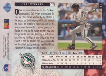 1994 Upper Deck - Electric Diamond #11 Carl Everett Back