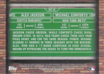 2014 Bowman Draft - Dual Draftees #DD-JC Alex Jackson / Michael Conforto Back