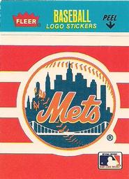 1987 Fleer Classic Miniatures - Logo Stickers (Stripes) #NNO New York Mets Front