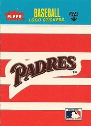 1987 Fleer Classic Miniatures - Logo Stickers (Stripes) #NNO San Diego Padres Front