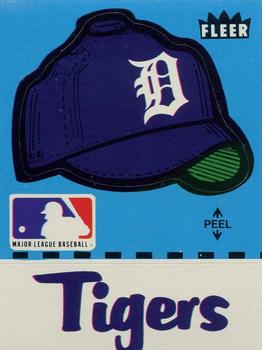 1980 Fleer Baseball Stickers #NNO Detroit Tigers Cap Front