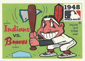 1980 Fleer Baseball Stickers #NNO Atlanta Braves Logo Back