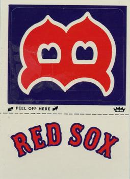 1980 Fleer Baseball Stickers #NNO Boston Red Sox Monogram Front
