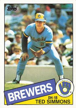 1985 Topps #318 Ted Simmons Front