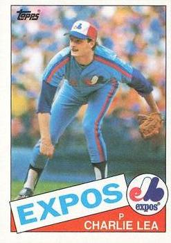1985 Topps #345 Charlie Lea Front