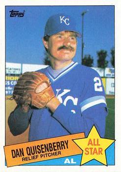 1985 Topps #711 Dan Quisenberry Front