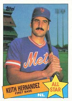 1985 Topps #712 Keith Hernandez Front