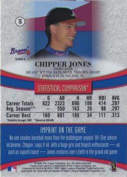 1999 Topps Gold Label - Class 3 #16 Chipper Jones Back