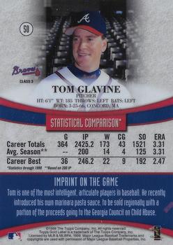 1999 Topps Gold Label - Class 3 #50 Tom Glavine Back