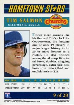 1994 Pinnacle Church's Hometown Stars - Gold #9 Tim Salmon Back
