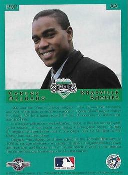 1993 Classic Best - Player and Manager of the Year #PM1 Carlos Delgado Back