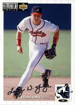 1994 Collector's Choice - Silver Signature #152 Chipper Jones Front
