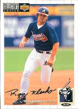 1994 Collector's Choice - Silver Signature #165 Ryan Klesko Front