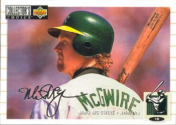 1994 Collector's Choice - Silver Signature #525 Mark McGwire Front