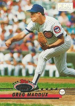 1993 Stadium Club - First Day Production #2 Greg Maddux Front