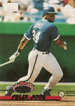 1993 Stadium Club - First Day Production #653 Felix Jose Front