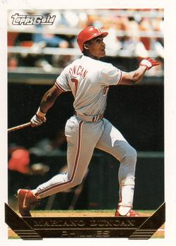 1993 Topps - Gold #371 Mariano Duncan Front