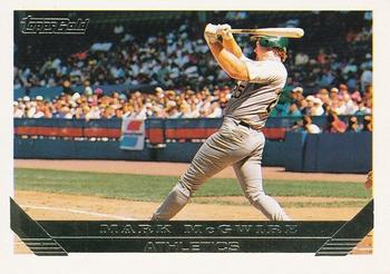 1993 Topps - Gold #100 Mark McGwire Front