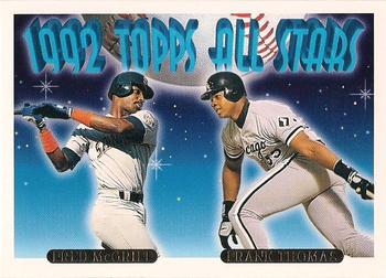 1993 Topps - Gold #401 Fred McGriff / Frank Thomas Front