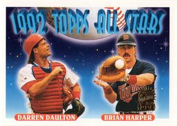 1993 Topps - Inaugural Marlins #408 Darren Daulton / Brian Harper Front