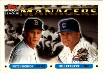 1993 Topps - Inaugural Marlins #502 Butch Hobson / Jim Lefebvre Front