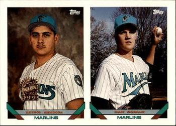 1993 Topps - Inaugural Marlins #782 Reynol Mendoza / Dan Roman Front