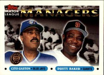 1993 Topps - Inaugural Rockies #514 Cito Gaston / Dusty Baker Front