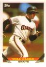1993 Topps Micro #10 Will Clark Front