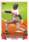 1993 Topps Micro #15 Marquis Grissom Front
