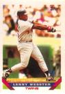 1993 Topps Micro #37 Lenny Webster Front